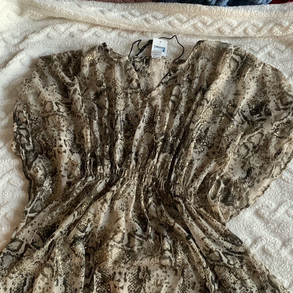 Cheetah Print Cover Up